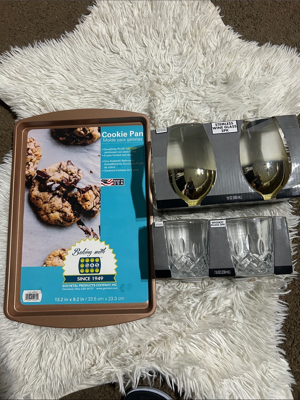 Gibson Copper-Colored Nonstick Cookie Pan